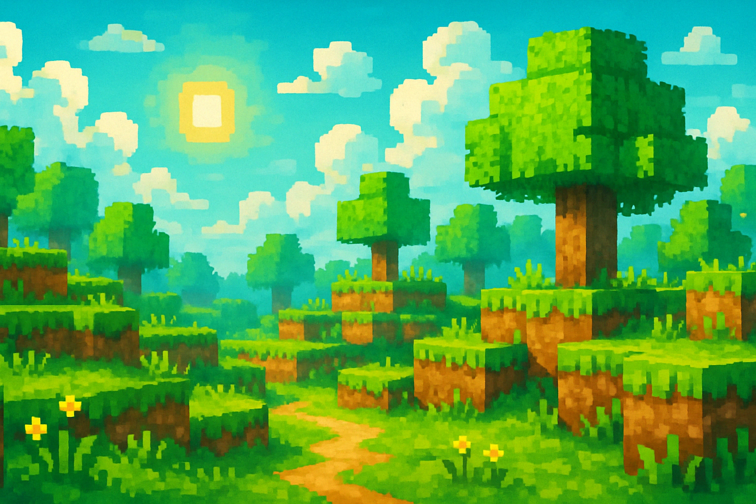 Minecraft decorative background