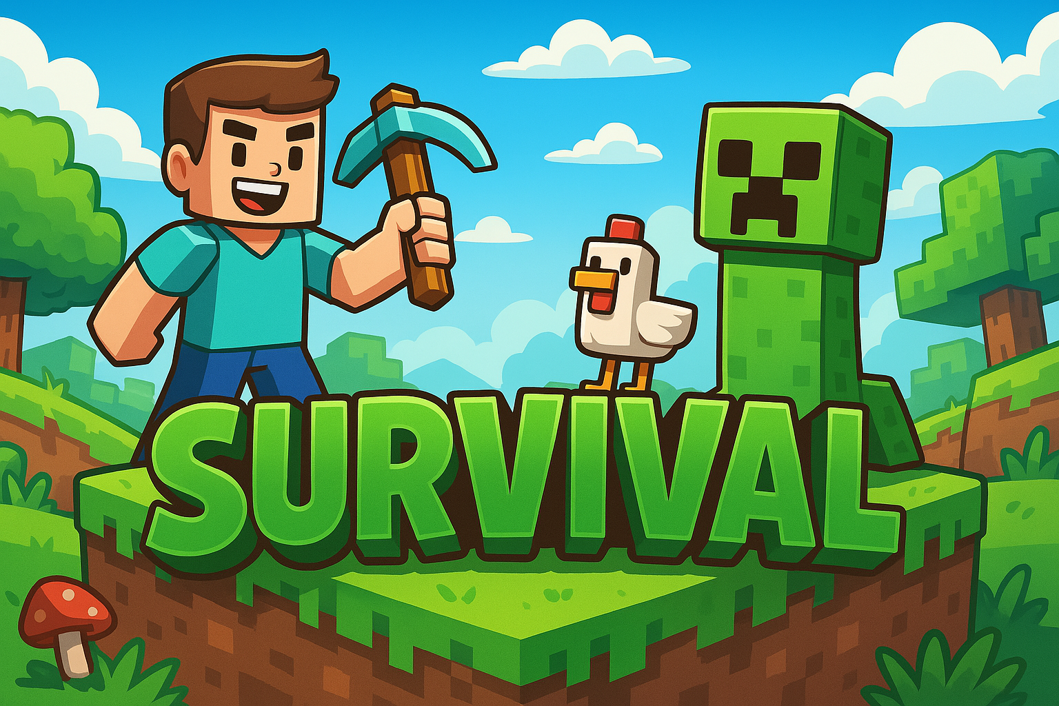 Survival game mode screenshot